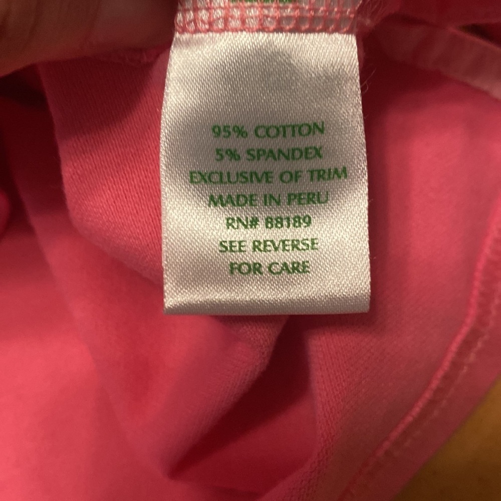 Lilly Pulitzer Kids Youth Girls Pink Long Sleeve Polo Shirt Size XL - Picture 4 of 5